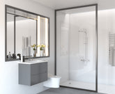 WHITE GLOSS Shower wall